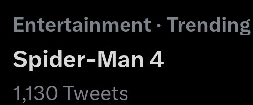 ethanbeacom's tweet photo. Why the hell is "Spider-Man 4" trending like tf? We all know there's not gonna be one, They're alr done with 3 😂 https://t.co/YRawBp5VQG