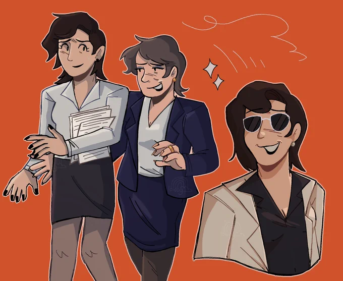 succession for girls ! #tomgreg #succession #fanart #digitalart 