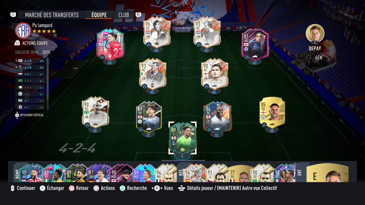 DredreamFUT's tweet photo. ⏩️SUIVI MILLCARDS
585/1000 (King, Van Basten, Bergkamp, Lampard pas testés)
Team pour les #Playsoff avec 2 gros 🇳🇱 devants pour également avancer Lampard.
Beaucoup aimé les 2 de devant et King la bonne surprise !
#FIFA23 #FUT23 #MILLCARDS https://t.co/oI5aLmoyKE