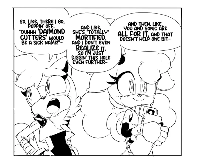 ~Before leaving for eggperial city~
*This isn't canon* of course, but it's how I see her personality.

There is no punchline. 