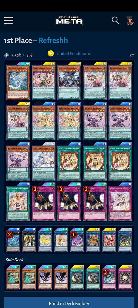 imrefreshh's tweet photo. MW #275 1st place with solfa!

R1: 2-1 DDD
R2: 2-1 HA Heroes
R3: 1-2 PK
R4: 2-0 HA Heroes
Top 16: 2-1 Wounded Hero
Top 8: 2-1 PK
Top 4: 2-1 DM
Finals: 2-1 World Chalice https://t.co/9y3vQA4axN