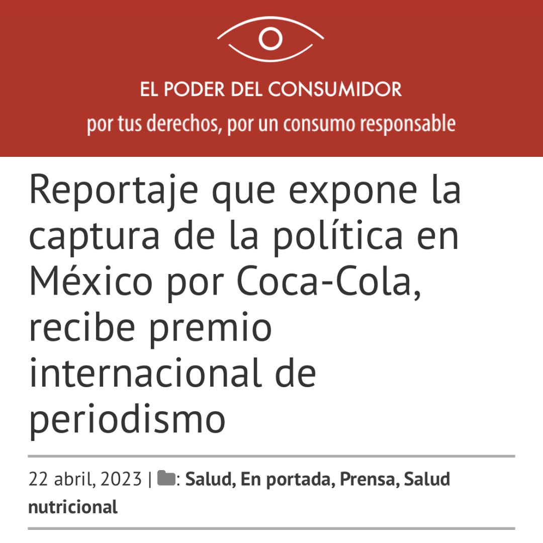 NutriCOI's tweet image. Felicitamos al equipo de @poplabmx que ganaron el premio del @fjawards en la categoría de ¨investigación sobresaliente¨ por el reportaje #LasFichasdeCocaCola. Exhiben como funcionarios de gobierno obtienen cargos en #Cocacola o #FEMSA, y viceversa👉🏽
 poplab.mx/especiales/las… #COI