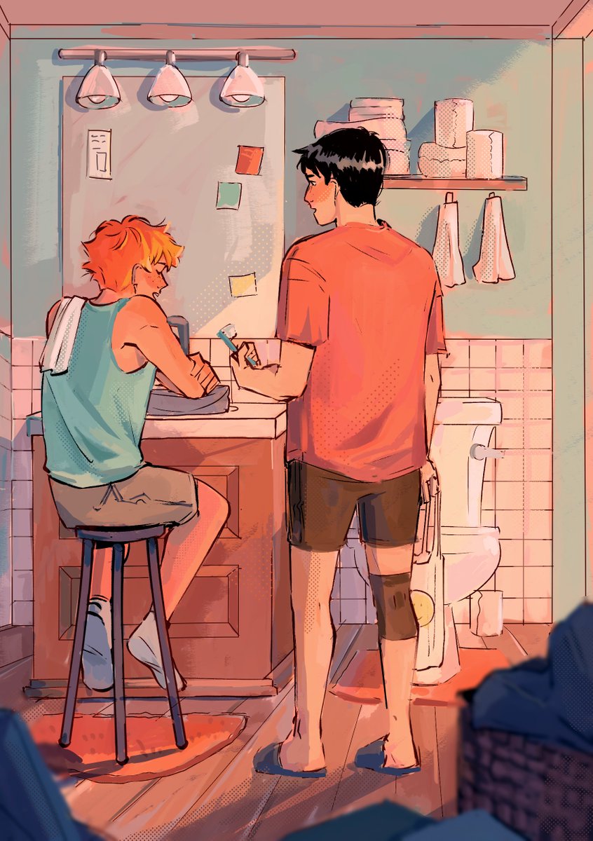 soyochii's tweet photo. Going thru the archives, and this never saw the light of day omg 
#Haikyuu #kagehina https://t.co/bEw1NmECRD