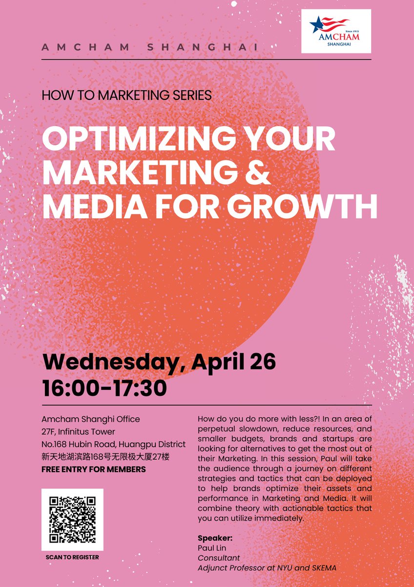 Come say hello tomorrow as I present. Happy to take your questions and discuss the way forward for our industry. Scan the QR code to sign up.