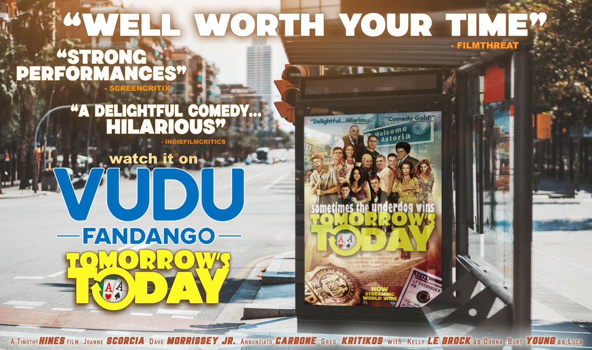 TomorrowsToday8's tweet photo. #FilmTwitter #watch #streaming #NowPlaying #NowWatching #movie #rewatch #TomorrowsToday #film #PendragonPictures📷 #kellylebrock #Vudu #burtyoung #crimecomedy
Watch the most charming comedy of the season on Vudu! Tomorrow's Today https://t.co/hFKuVcK4qA https://t.co/n6A9g3OeRf