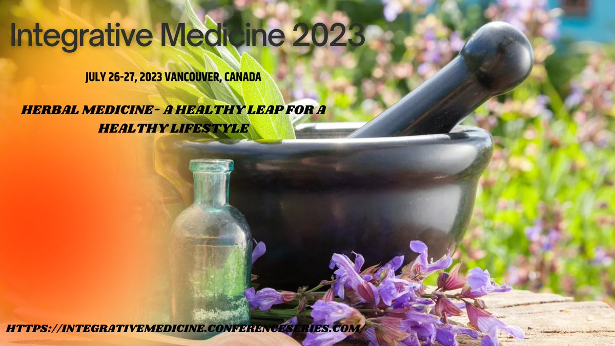 rubyjane789's tweet photo. Hey everyone! The  8th International Conference on Alternative &amp; Integrative Medicine which is held at #vancouver #canada on July 26-27, 2023 #Integrativemedicine2023  is approaching and I don't want you to miss out on the opportunity to share your work. #Alternativemedicine2023 https://t.co/aelmhOG8rH