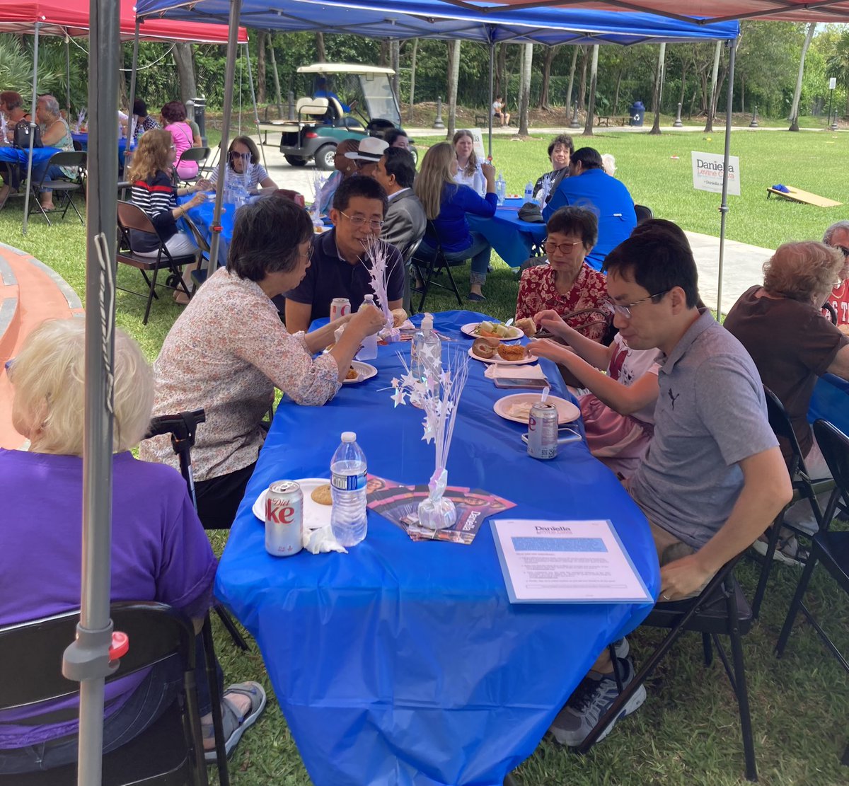 AsianDems's tweet photo. On April 23 #AAPI Members & supporters joined Miami Dade County Mayor @LevineCava re-election kickoff event in Palmetto Bay Ludovici Park. Mayor Daniella Levine Cava has a nearly 40-year career as a relentless advocate for South Florida families in public service #another4years https://t.co/tFQ8buZUjW