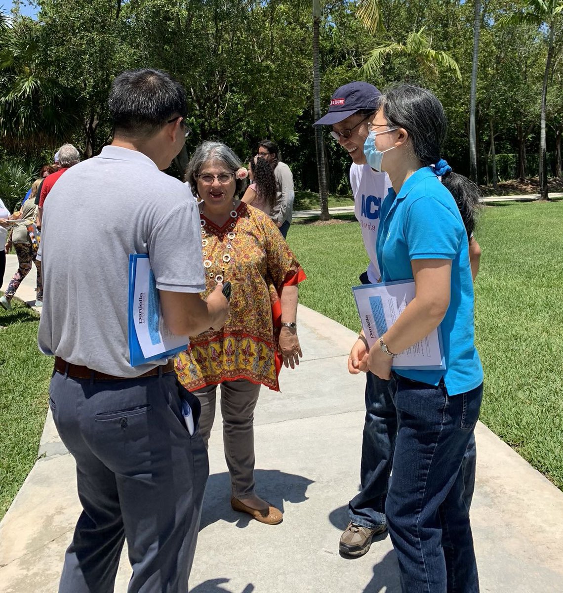 AsianDems's tweet photo. On April 23 #AAPI Members & supporters joined Miami Dade County Mayor @LevineCava re-election kickoff event in Palmetto Bay Ludovici Park. Mayor Daniella Levine Cava has a nearly 40-year career as a relentless advocate for South Florida families in public service #another4years https://t.co/tFQ8buZUjW