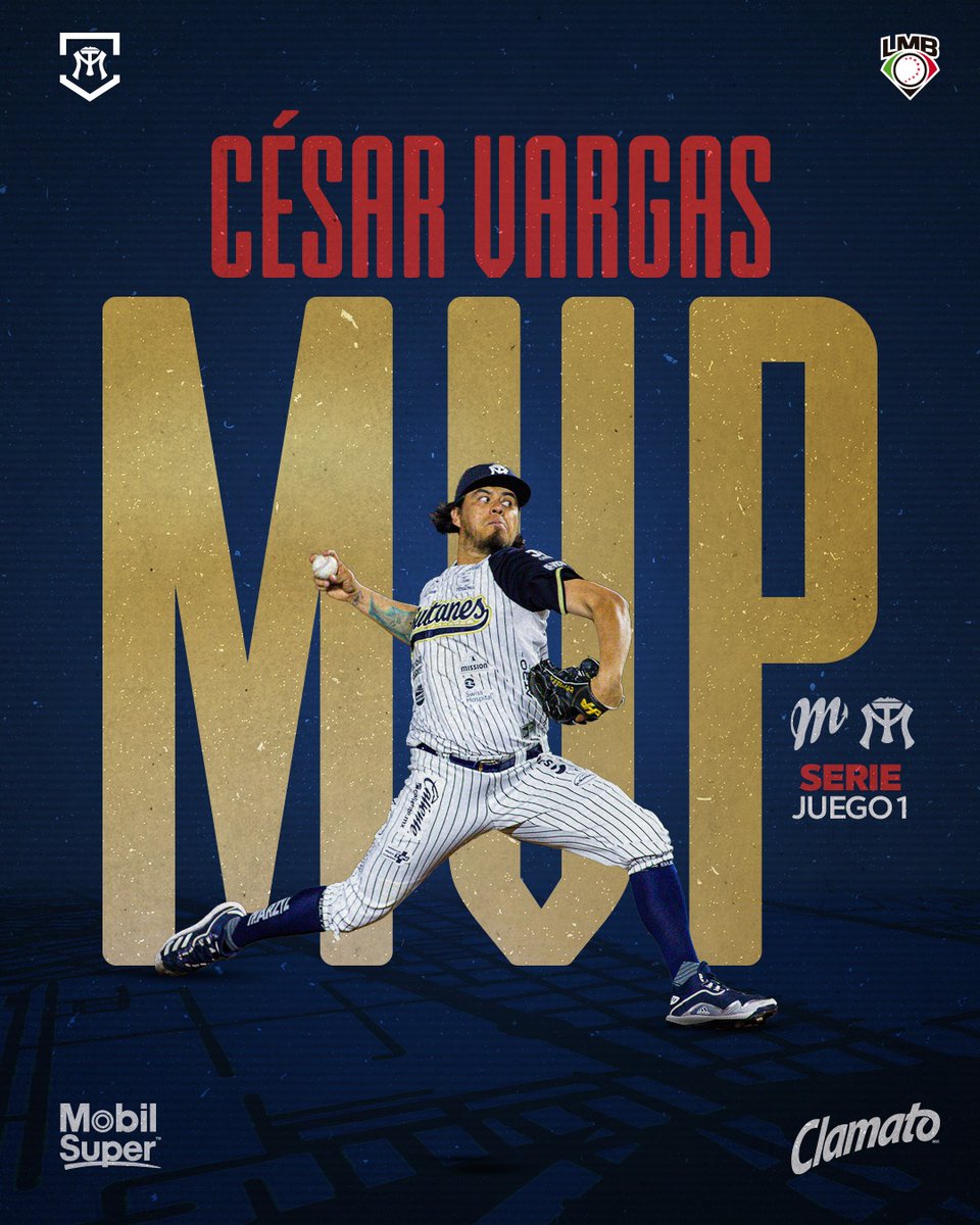 ⭐ | ¡EL JUGADOR MÁS VALIOSO

César Vargas, lanzó cinco entradas y 2/3 de dos hits y seis ponches, SIN CARRERA. 🦈 🦈 

¡EL "SHARK"! 🦈🦈🦈
<a href="/mobil_essexlub/">Mobil</a> <a href="/Clamato/">Clamato</a>
