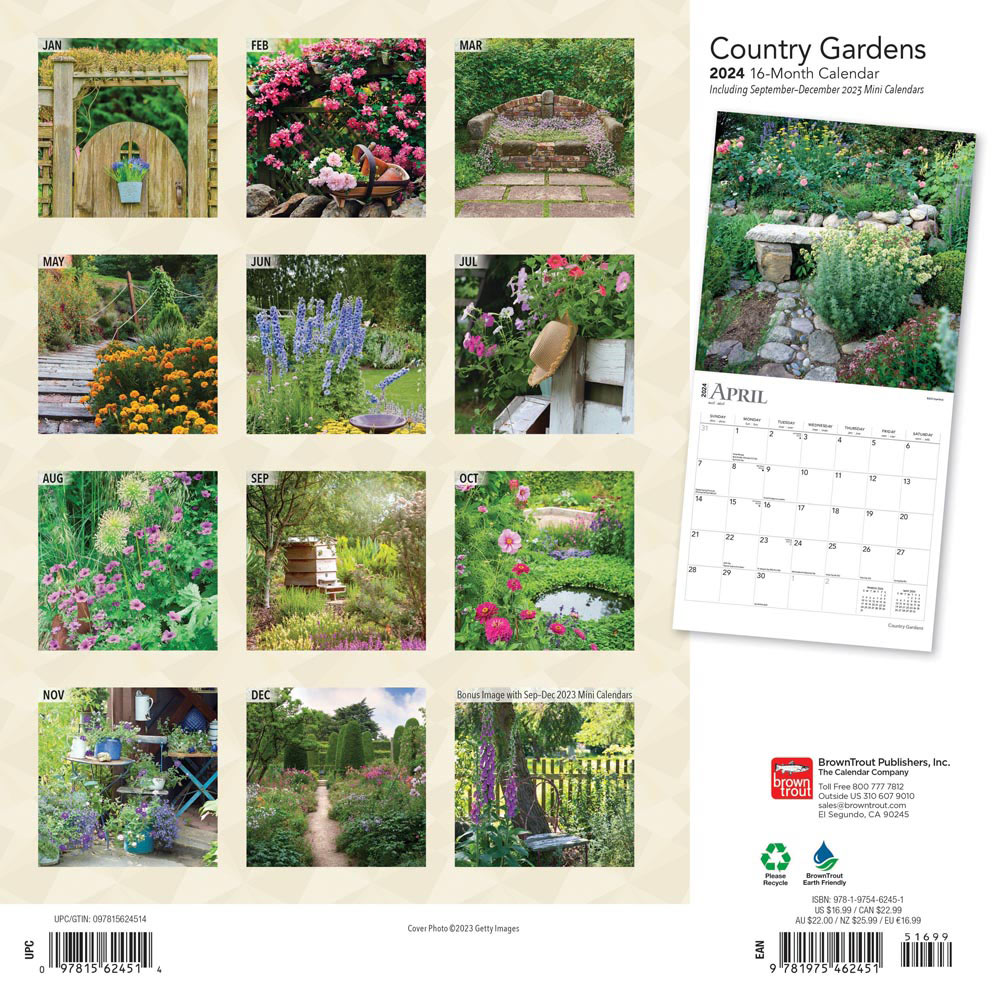 browntroutpub's tweet image. Enjoy a breather and absorb the tranquil atmosphere of a rustic garden every day of the year. The #CountryGardens #calendar displays beautiful gardens to evoke simplicity and a break from the rat race all year. Take a break with these vivid landscapes. buff.ly/3U0hOvE
