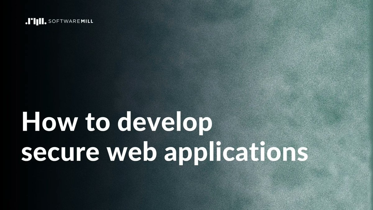 softwaremill's tweet image. How to secure an application? Learn from 
@lukaszlenart

buff.ly/3XFI8eF 

#contentsecuritypolicy #csp #webappdevelopment #webapplications