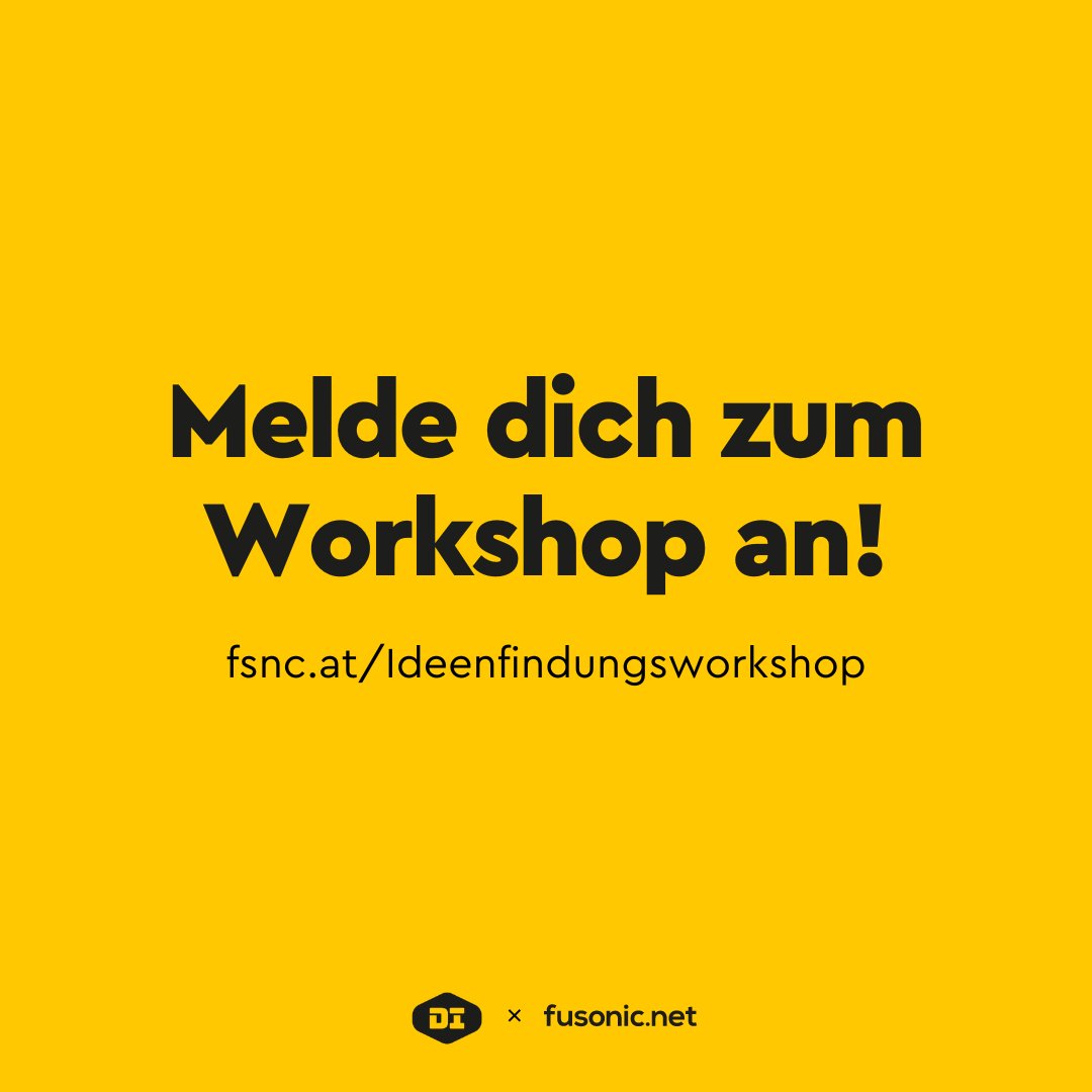 𝗗𝘂 𝘄𝗶𝗹𝗹𝘀𝘁 𝗵𝗮𝗰𝗸𝗲𝗻, 𝗵𝗮𝘀𝘁 𝗮𝗯𝗲𝗿 𝗻𝗼𝗰𝗵 𝗸𝗲𝗶𝗻𝗲𝗻 𝗣𝗿𝗼𝗷𝗲𝗸𝘁-𝗕𝘂𝗱𝗱𝘆? 💡👈🏽
Komm vorbei! Wir laden dich ein zum #Ideenfindungsworkshop für den Ummahüsla Hackathon. Hier anmelden: fsnc.at/Ideenfindungsw… 👈🏽 
#UH23 #Hackahton #discover #growit #teamup