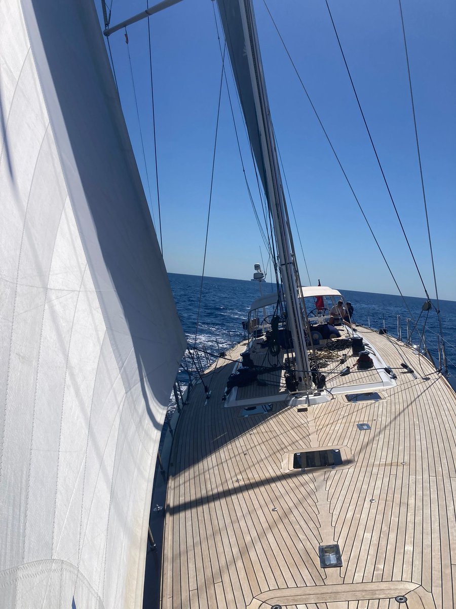 RSBRigging's tweet photo. What a day! Russ was out on the water with Nautors Swan performance yacht, Umiko. Great day sailing with this Swan80 and her crew.
#nautorsswan #swanyachts #umiko #sailing #performancesailing #yacht #sailingyacht #yachtrigging https://t.co/YIBbr9VqH9