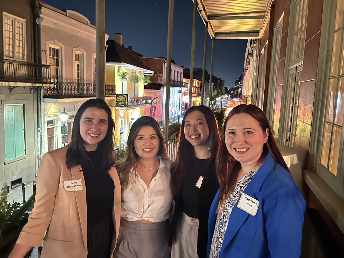 WertLaboratory's tweet photo. Fun scientific dinners out in NOLA for #ARVO2023 @emilyrnett @TiffanyYee12 @Dani_B1256 Great lessons for all levels of scientists (challenge the literature and persevere) https://t.co/sAQ9zNSiup