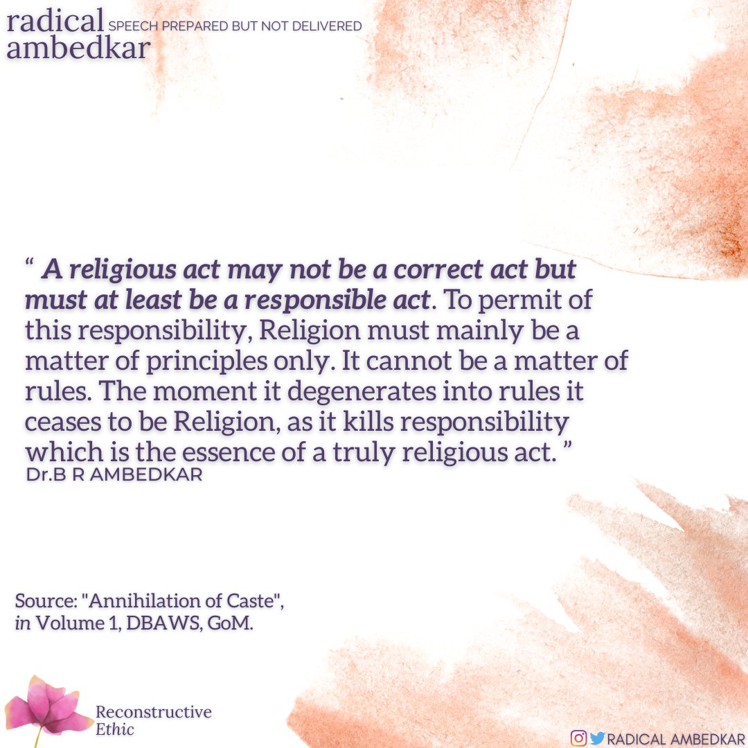 radicalambedkar's tweet photo. #Religious
#AnnihilationOfCaste
#Caste
#JatPatTodakMandal
#Hindu
#Mahatma
#1936
#Morality
#social
#ReconstructiveEthic
#Ambedkar
#Buddha
#RadicalAmbedkar https://t.co/G85Q830dbh