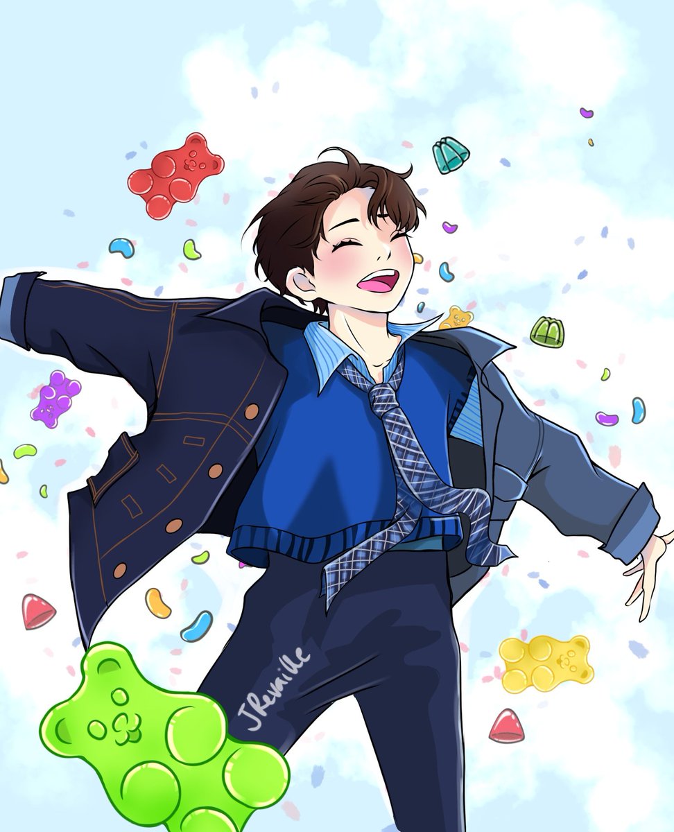 JRevaille's tweet photo. Jelly Pop Jay >>>>>>
He looked so happy 🥺 Please stay this way. 💛🤟
#JAYCHANG #fanart by me https://t.co/0NSG8gKttD