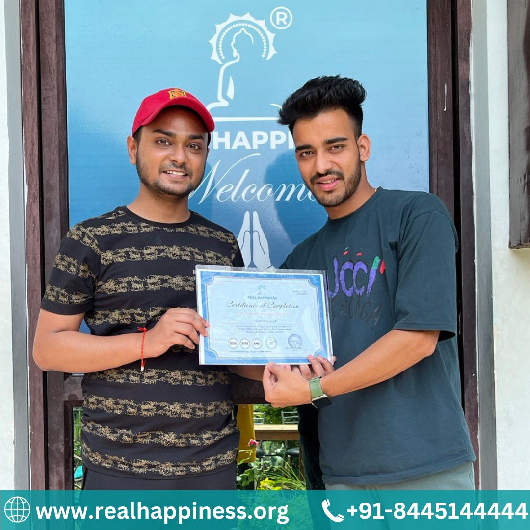 realhappiness_'s tweet image. Congratulations  Wendy Huang on completing the Kundalini Retreat &amp;amp; Nimit Saraf for Silent Meditation Retreat with Real Happiness Ashram, Topovan, Rishikesh. 
WhatsApp: +91-8445144444
Where: Tapovan, Rishikesh, India.
#certificationcourse #yogacityrishikesh #kundalini