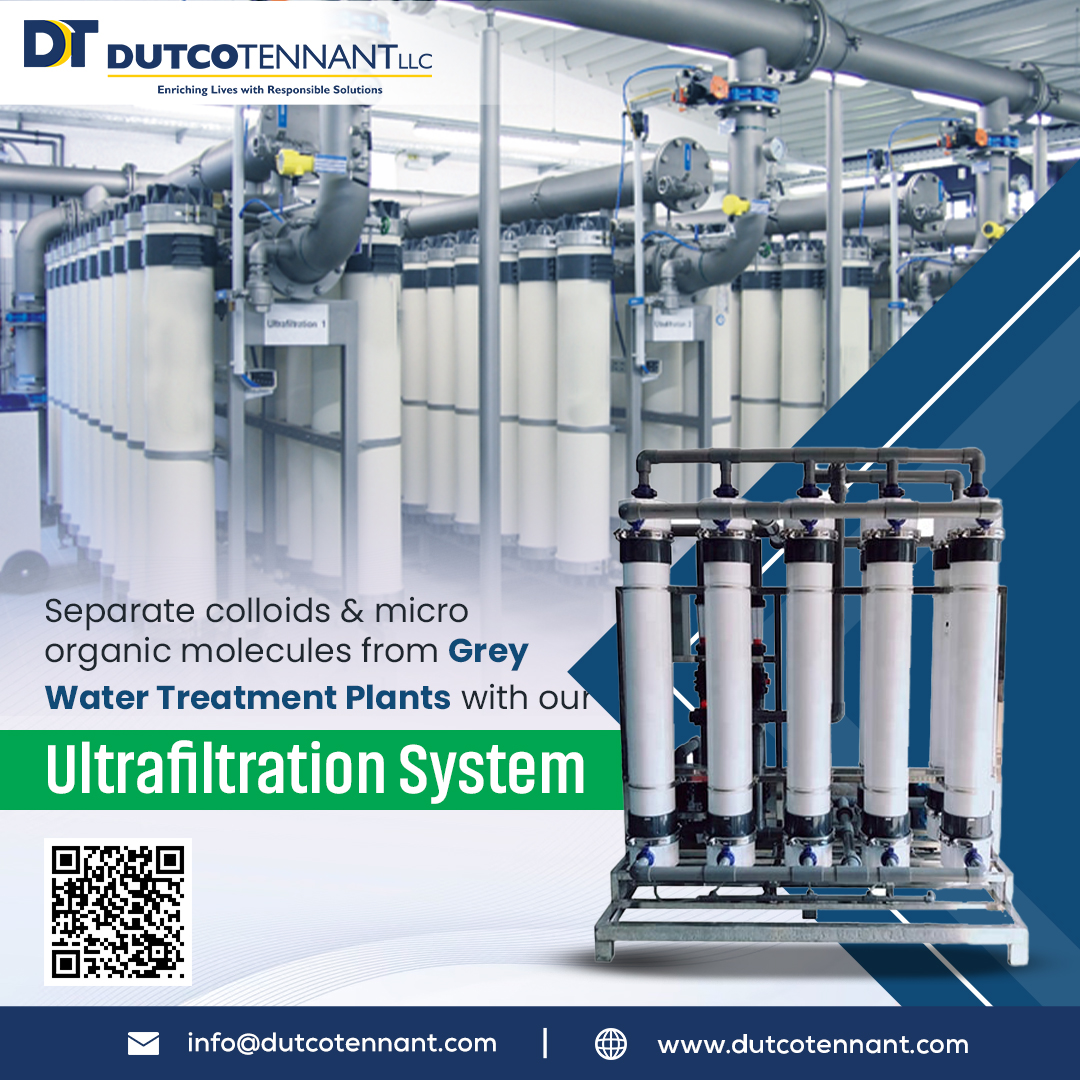 Dutcotennant's tweet photo. Improve the effectiveness of your #greywatertreatment Plant with our #ultrafiltrationsystem.
Get to know what this system has to offer at https://t.co/SEldjeId15
#WaterFiltrationSystem #watertreatment #watertreatmentsolutions #DutcoTennantLLC https://t.co/uZChI0IJFg