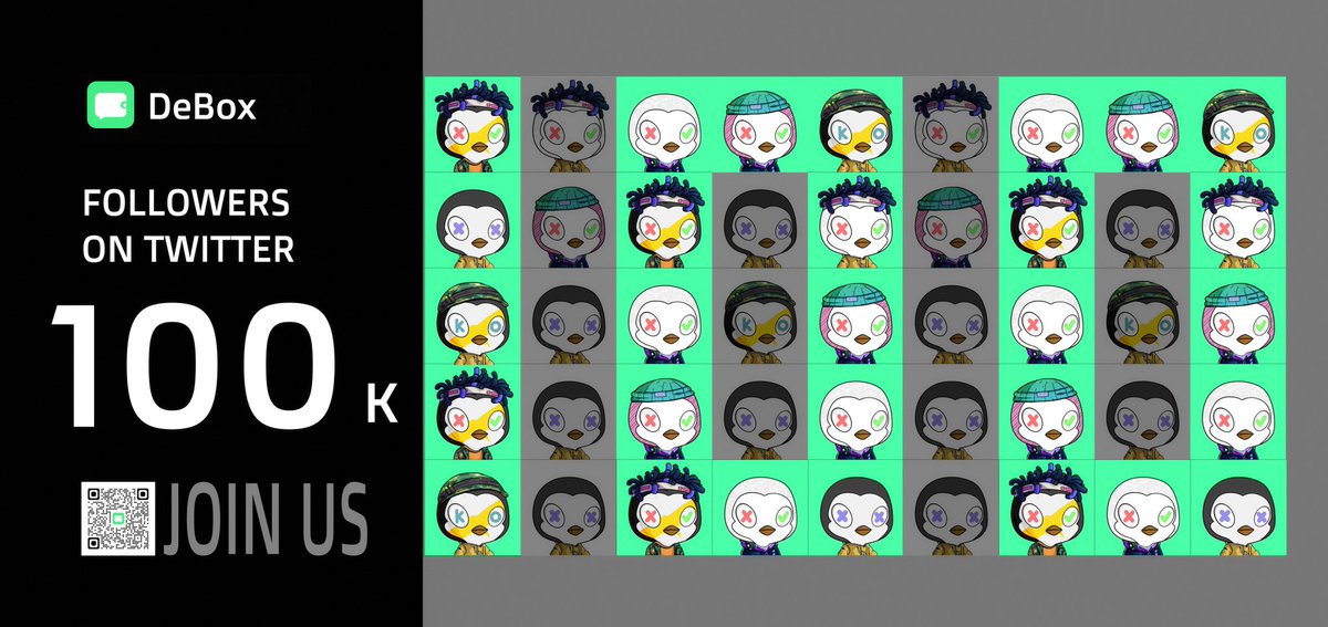 DeBox_Social's tweet photo. Wow we successfully reach 100k followers!🎉🎉🎉

Thank you all for the long time company and together we are going to make something interesting and fun!

Let's mark the date!

♥️&amp;RT
And 10 lucky penguins will be rewarded 100 $vDBX!😀😀😃

@DeBox_Social https://t.co/JievEIlByw