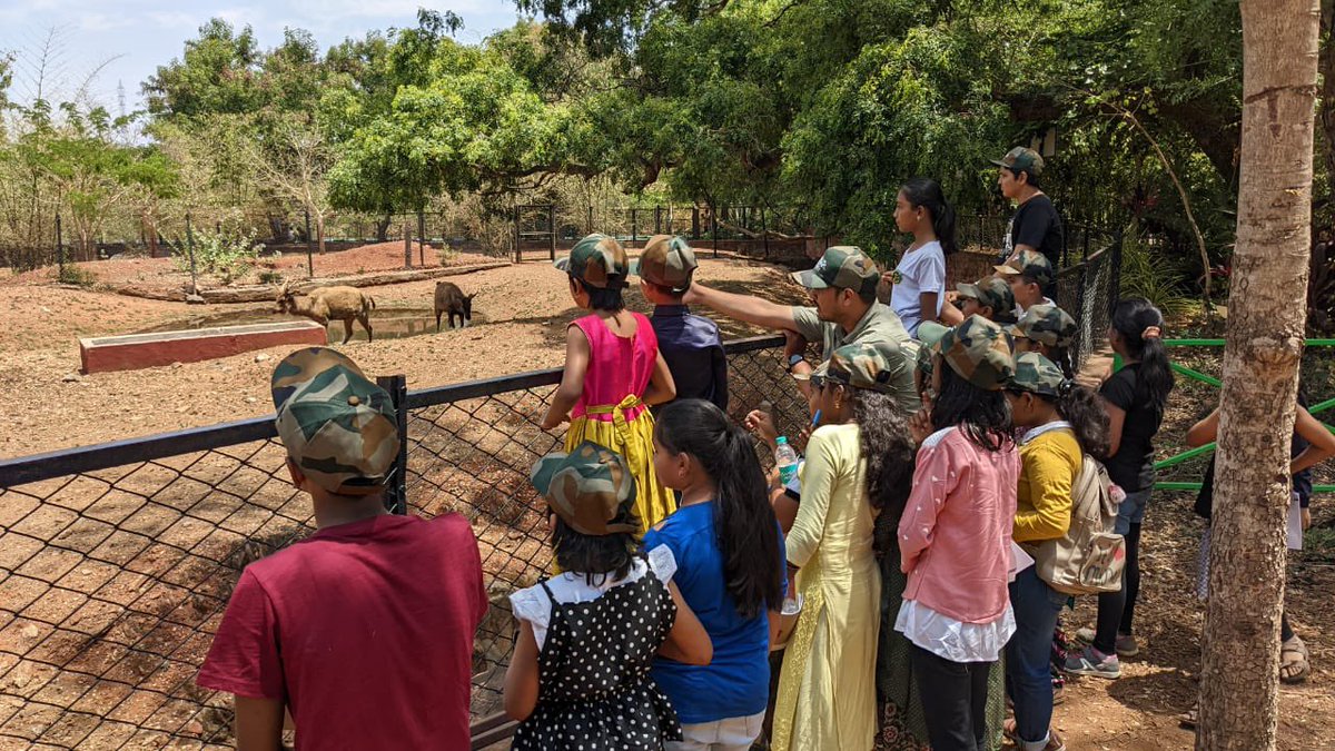 ZKarnataka's tweet photo. Zoos across the state under #ZAK conduct conservation oriented #Summercamps as part of #Connect to Nature Conservation Education programme. One such camp @GadagZoo https://t.co/tqFYwSUjLN