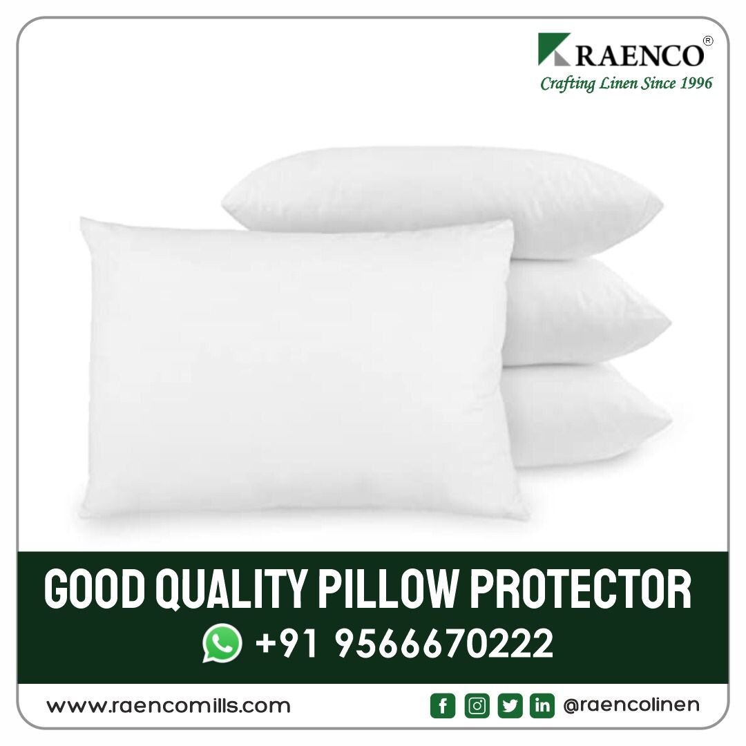 Good Quality Pillow Protector.

#pillow #pillows #pillowcover #pillowcovers #pillowprotector #bedlinen #bedsheets #bedsheet #bathtowel #bathtowels #bathrobes #towel #towels #whitepillowcover #whitepillow #pillowdesign #raenco #raencolinen #raencoIndia