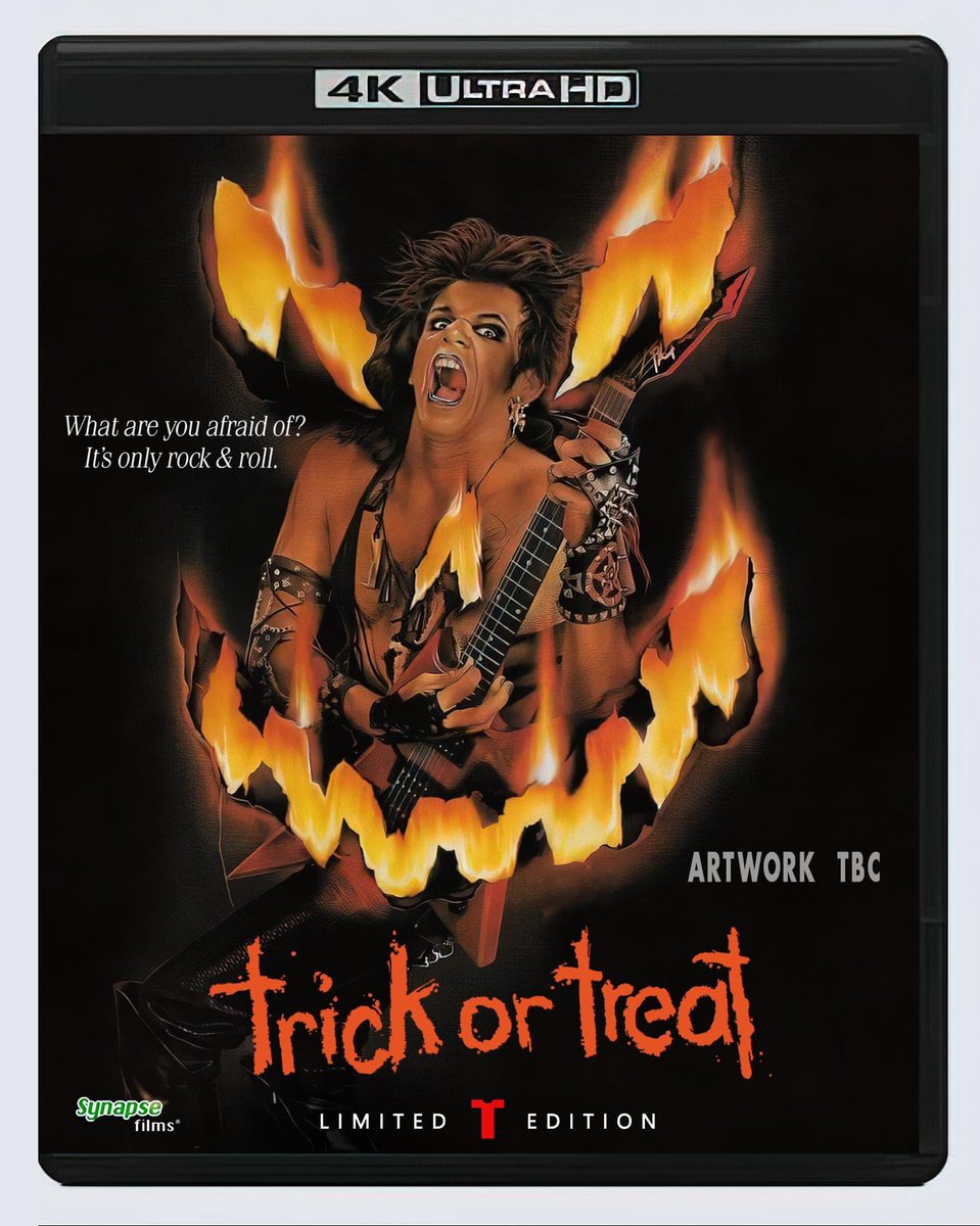 leloupceleste's tweet photo. À paraître aux 🇺🇸 courant 2023 via @synapsefilms.

#TrickOrTreat 🎸 (1986) de #CharlesMartinSmith en #4KUltraHD 📀.

#MarcPrice #TonyFields @genesimmons @OzzyOsbourne https://t.co/mGMxTaL0t6