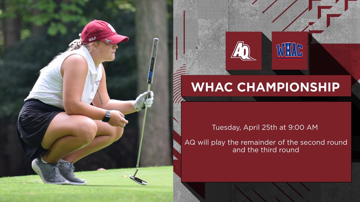 WHAC CHAMPIONSHIP!! The Saints are set to finish the second round and then conclude the championship with a third and final round!

🆚 WHAC Championship
📍 Augusta, Mich.
⌚️ 9:00 AM
🏟️ Stonehedge Golf Club
📊 results.golfstat.com//public/leader…