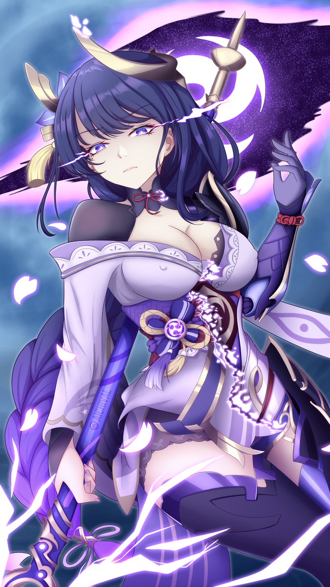 aichi_val's tweet photo. This body is eternal. (Raiden Shogun) https://t.co/0ir3KEDsgz