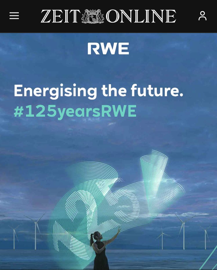 Online-Medien-Game ist wenn du über Klimapolitik berichtest und dich dabei von #rwe bezahlen lässt. Sag mal, was stimmt bei euch nicht <a href="/zeitonline/">DIE ZEIT</a> ?
