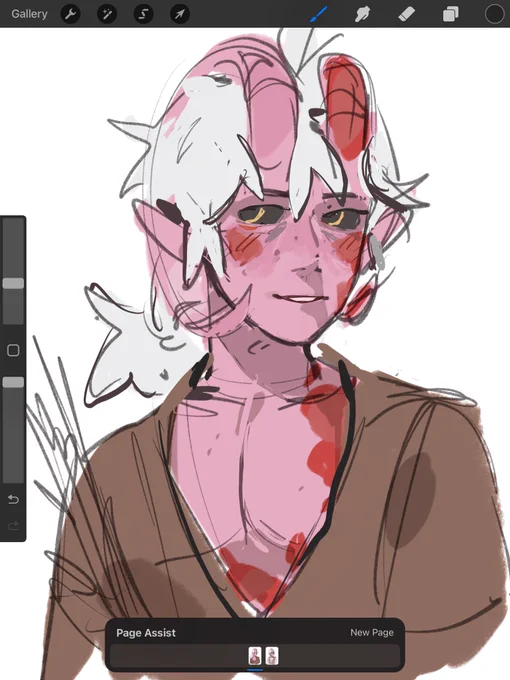 Drawing untraumatized Saffron just to feel something 