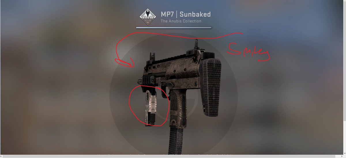 probablybooba's tweet photo. @ohnePixel @ArrrowCSGO smiley pattern on new mp7??????? https://t.co/bcNFziQ14C