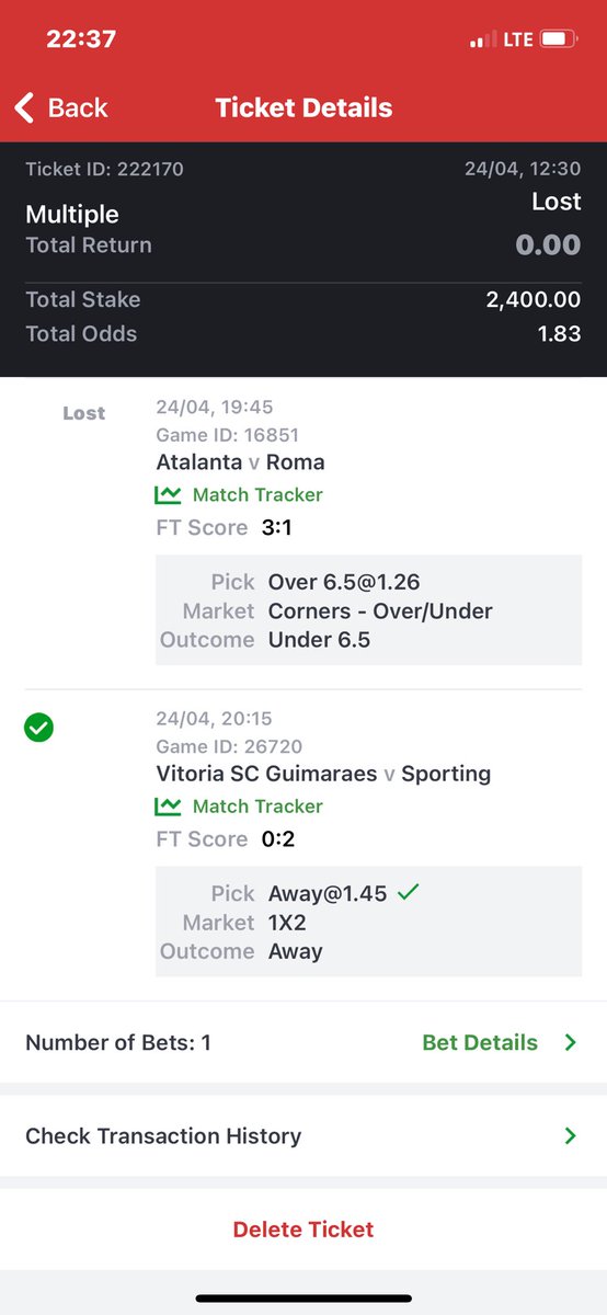 SpeedOguche's tweet photo. @SportyBetNG @Smokyspekzoffcl @SportyBetNG  how is this game a loss?? This is absolutely rubbish https://t.co/AAfehajTD8