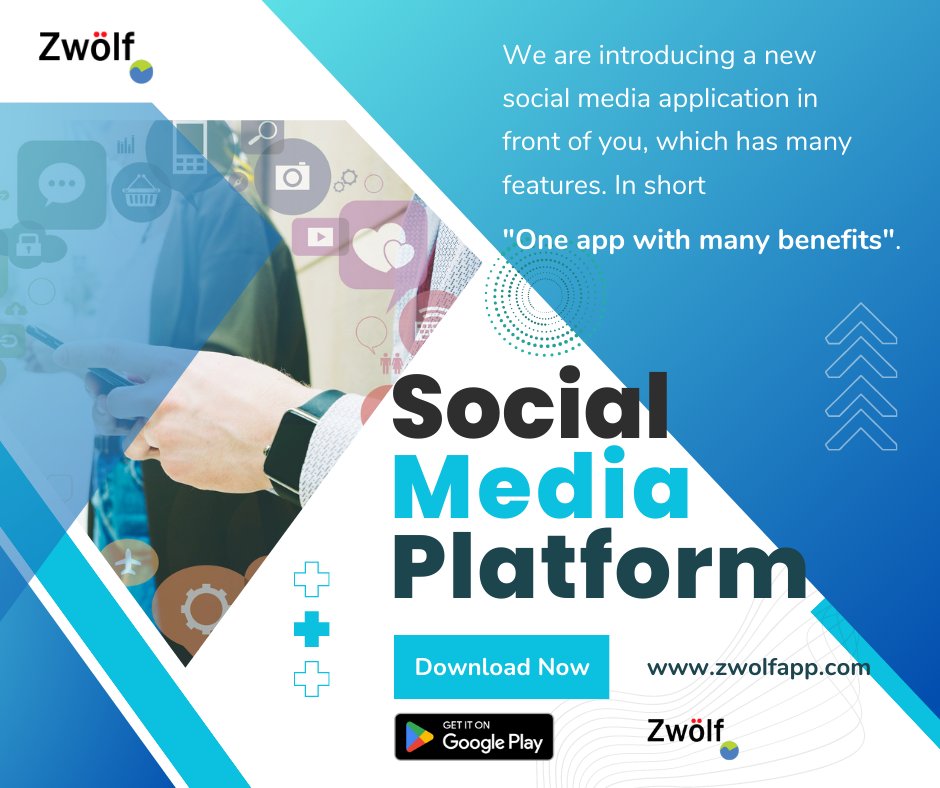 ZwolfApp's tweet photo. To use a new social media application, join us today and download the app from the Play Store. Our app has many features, which will provide you with the features of social media and many more features.

Stay connected with us for more new updates.

@ZwolfApp 

#socialmedia https://t.co/iqiNqPNj2d