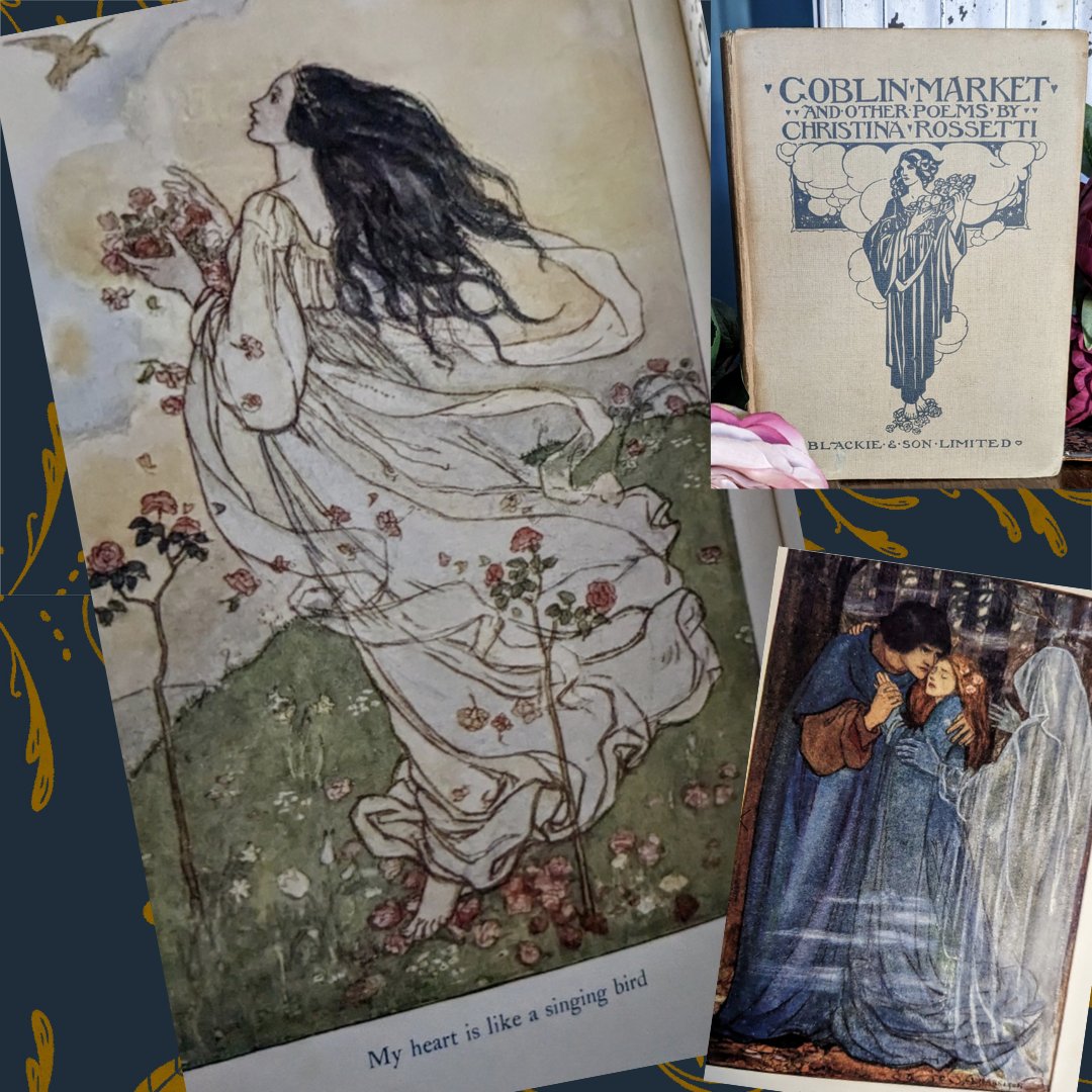 TheDearestBook's tweet photo. The enchanting Goblin Market And Other Poems by Christina #Rossetti beautifully brought to life with the #preRaphaelite and #artnouveau inspired paintings and black line drawings of #FlorenceHarrison. truly spellbinding book.
https://t.co/LJFkWVLDlM

#BookTwitter #books https://t.co/kQvdN6sxT9