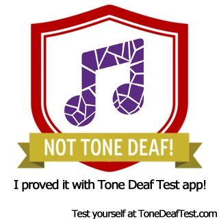 I'm not tone deaf! I scored 91% in the @ToneDeafTest. What's your score? tonedeaftest.com