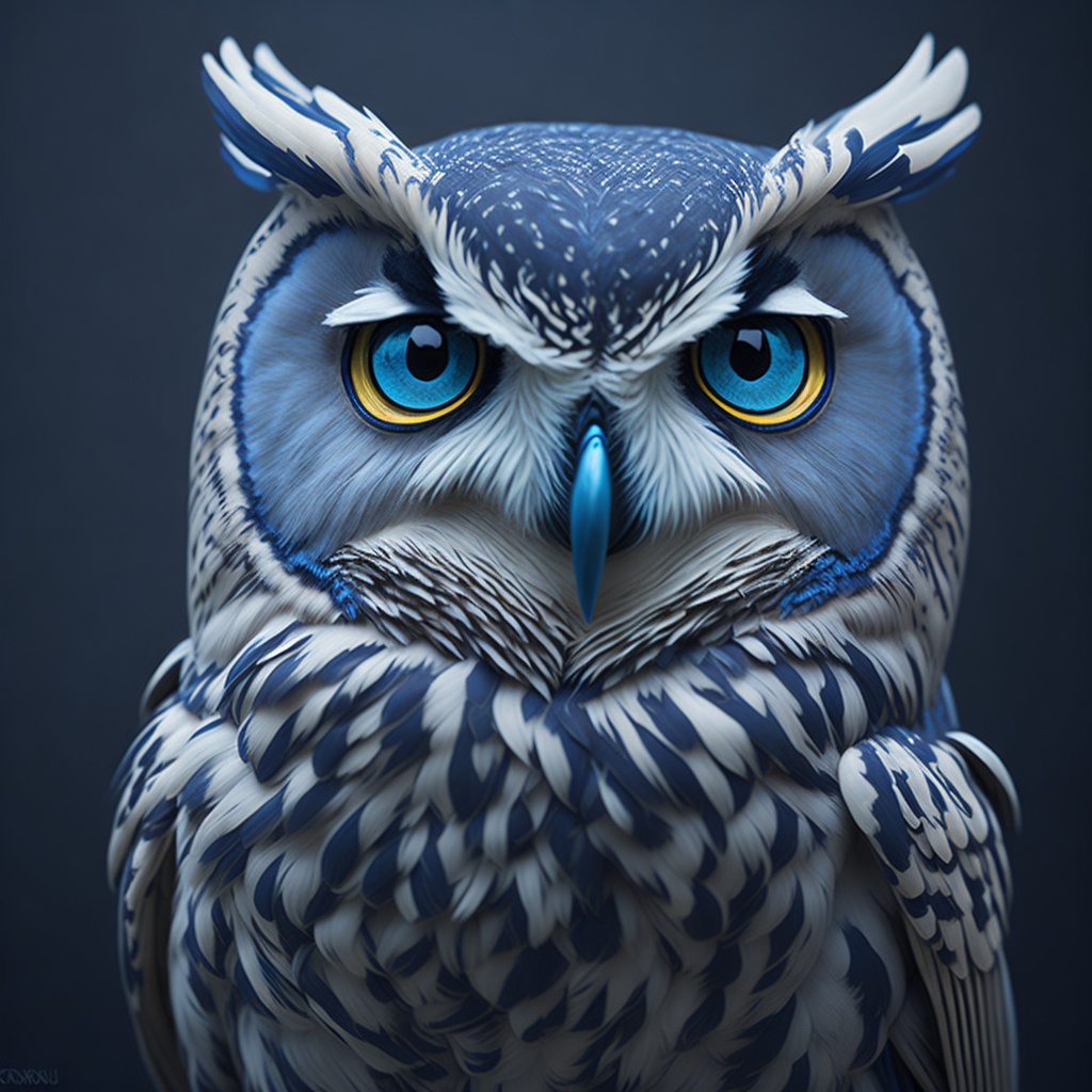 kureus2noyue's tweet photo. Okay - so Blue Owls this evening!! I love playing around... #educate2elevate #curious2know #blueowl #midjourney #leonardoai #playgroundai #digitalart #Artistforlife #Amen #Promptsbyme https://t.co/u7YnMqsV5o