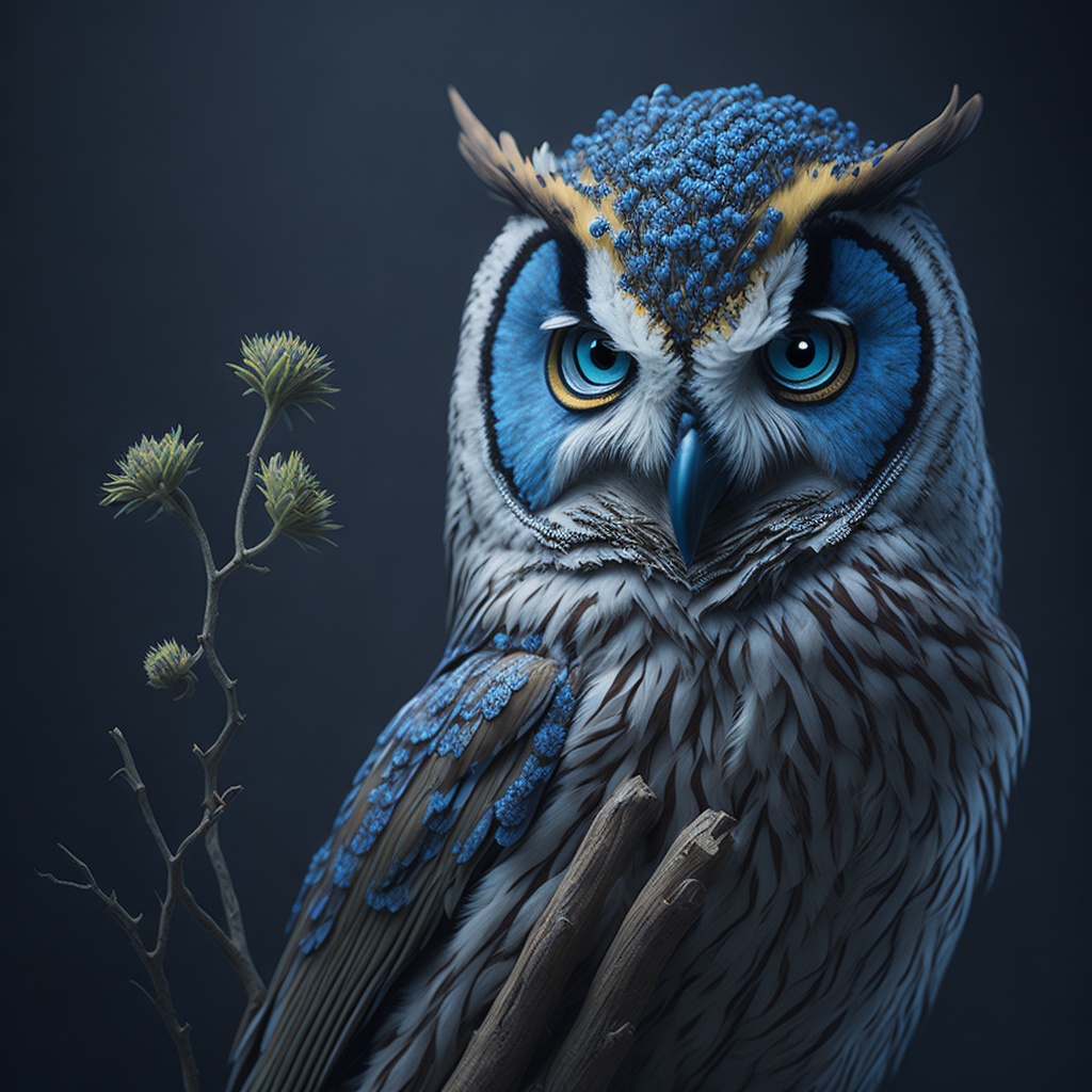 kureus2noyue's tweet photo. Okay - so Blue Owls this evening!! I love playing around... #educate2elevate #curious2know #blueowl #midjourney #leonardoai #playgroundai #digitalart #Artistforlife #Amen #Promptsbyme https://t.co/u7YnMqsV5o