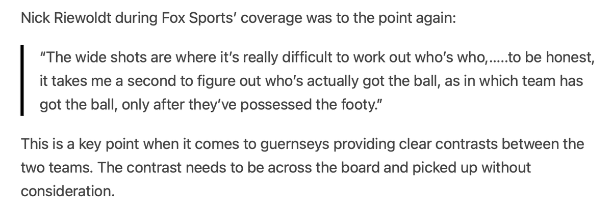 AFLClashPolicy's tweet photo. "it takes me a second to figure out who’s actually got the ball, as in which team has got the ball" https://t.co/RHod4fYLrq