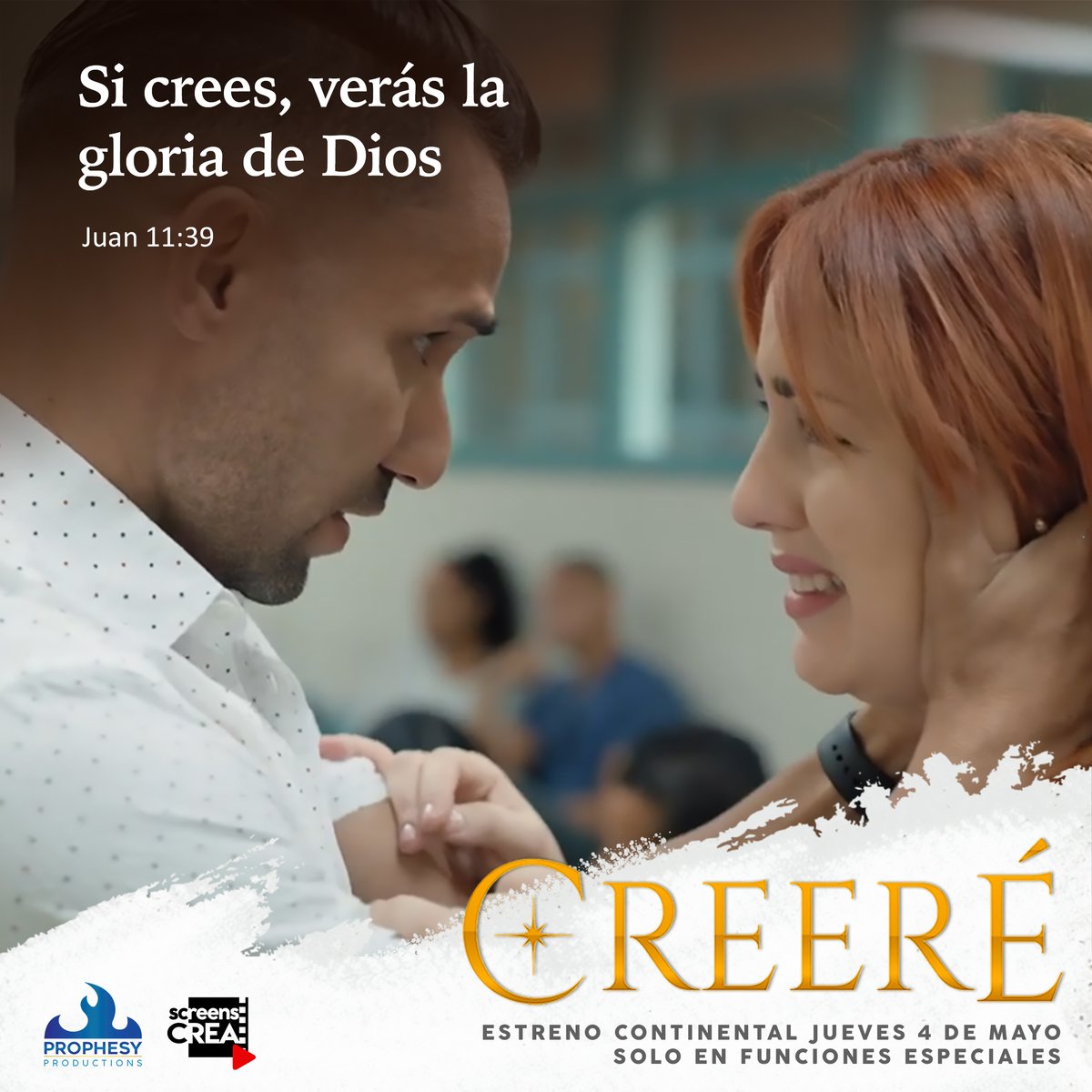 Mira el trailer de "CREERÉ" la gran película cristiana que se estrenará desde el 2 de Mayo.  Una película basada en cinco historias de la vida real, donde nuestra fe es retada a conquistar todo lo que Dios tiene para nosotros.
Mira el trailer aquí > youtu.be/Sqol1CrCXiM