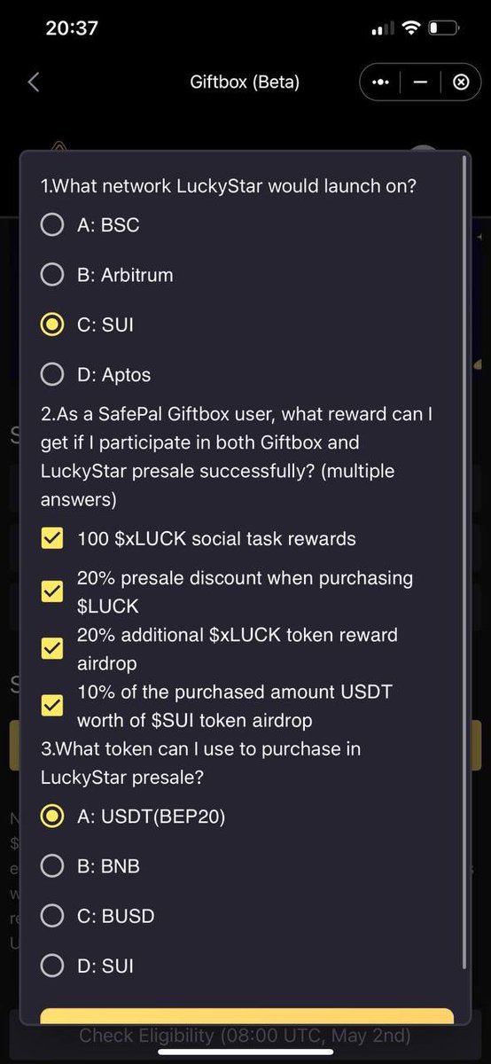 Airdrop trên ví safepal

Code mua presale để tăng thêm airdrop .mọi người cứ mua trên 50$ là được . Điền code: 7sZRJSlE 
Để được thưởng thêm 5%