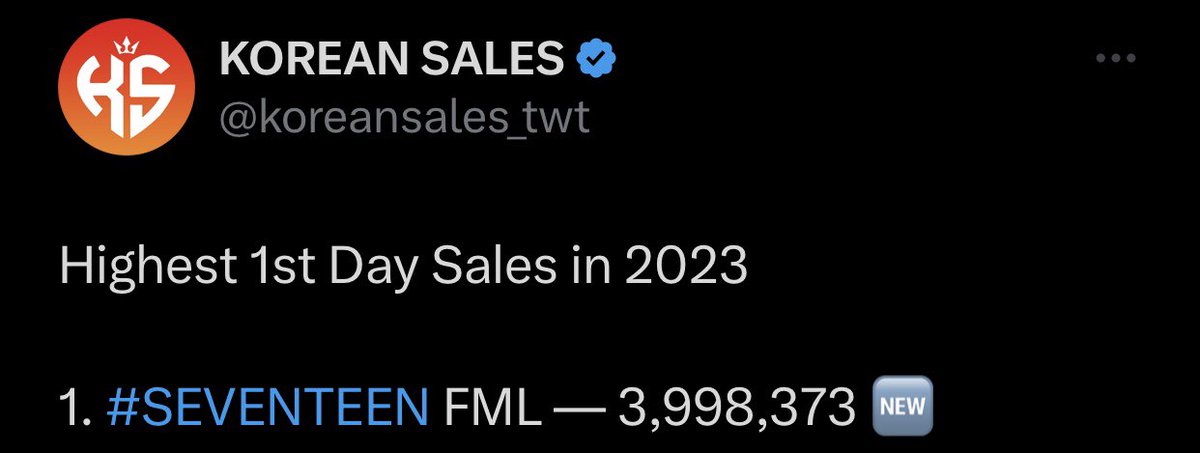1woo17's tweet photo. Highest 1st day album sales in 2023
#1 SEVENTEEN - FML

Most streamed album in first 24 hours on🍈 in 2023
#1 SEVENTEEN - FML

Most streamed song in first 24 hours on 🍈 in 2023
#1 SEVENTEEN - SUPER

🥳🔥 #SEVENTEEN #세븐틴 
@pledis_17 https://t.co/k9KKoHJ5GO