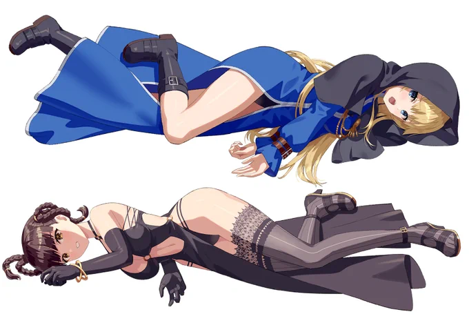 レイファン&ゲニ子#格ゲーキャラ描こうぜpixivリクエストありがとうございます 