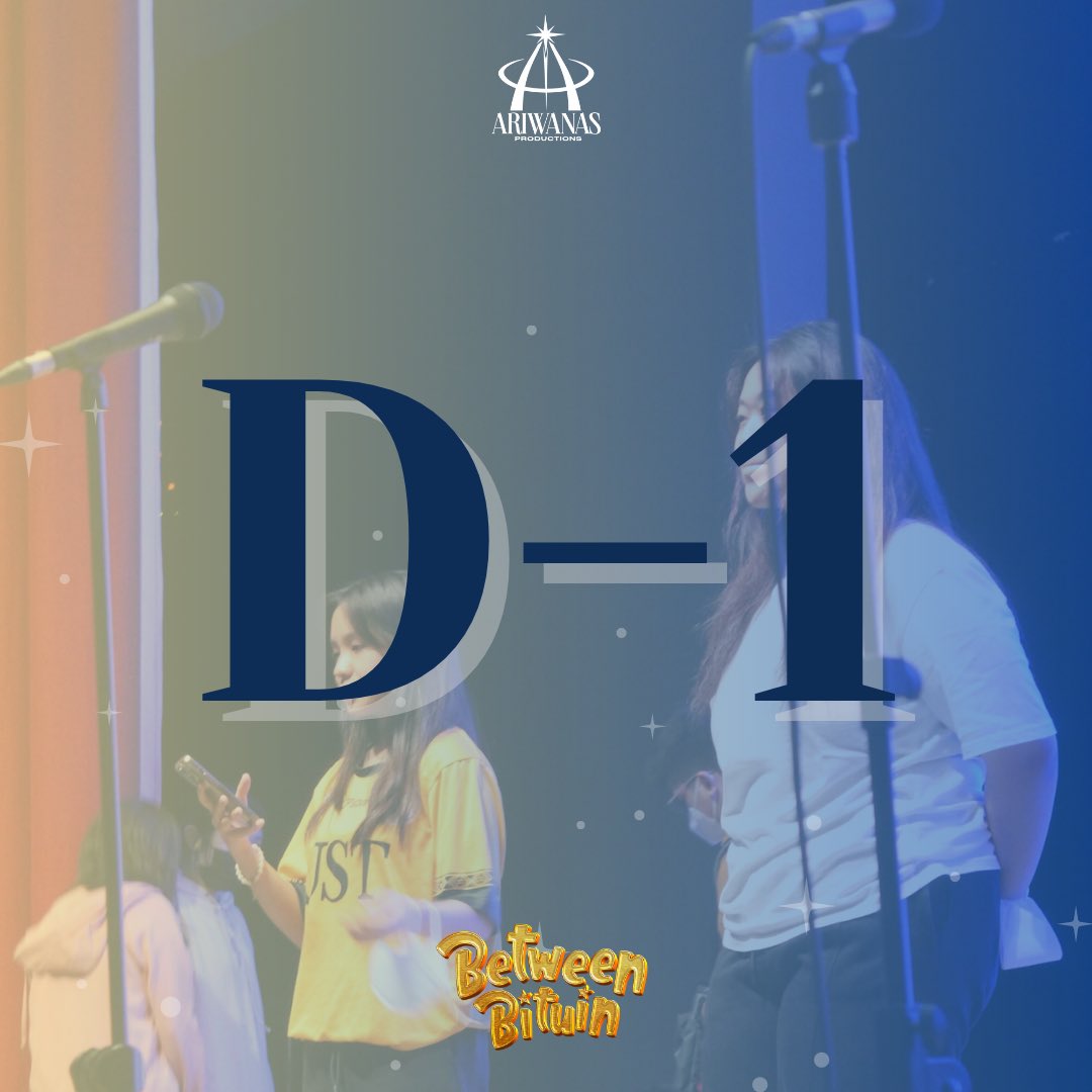 betweenbituinph's tweet photo. Dinggin ang hiling ng mga bituin sa nalalapit na pagkinang nila sa entablado. 💫 

ISANG ARAW NA LANG bago niyo masaksihan ang Between Bituin!

🌟 Sa dilim, ika’y magniningning 🌟

#BetweenBituin
#AriwanasProductions https://t.co/Z1elF2m9PR
