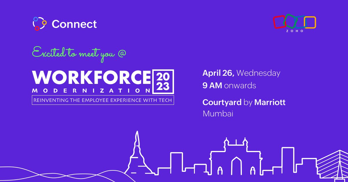 zohoconnect's tweet photo. We are super excited to be a part of the Workforce Modernization Summit by @NetnexG as a networking partner. Join us to hear from industry leaders about the future of work and new possibilities.

For more details and registration 👉 https://t.co/ElBb2tgyT6

#ZohoConnect #NetNex https://t.co/JKiZDWuqkE