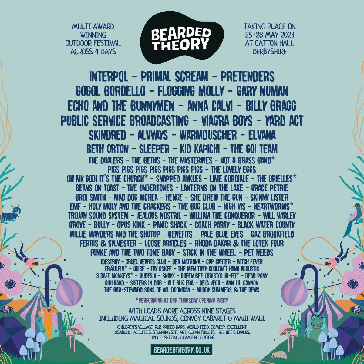 A month until <a href="/beardedtheory/">Bearded Theory</a> and festival season begins 😀 We play the Woodland stage on the Friday. Tickets: alltickets.com/bearded-theory…