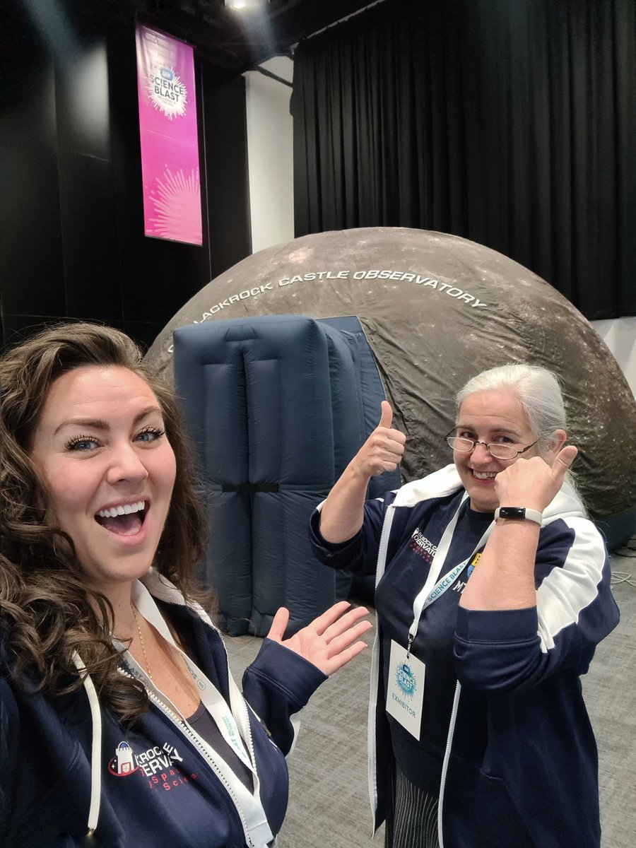 SacredBlack's tweet photo. Fabulous Frances and I are set up and ready to go here @esbscienceblast up in Belfast!!

Stop by the dome to see what's up in the sky over Belfast this evening 🌃✨ https://t.co/Hz3wLWPHJS