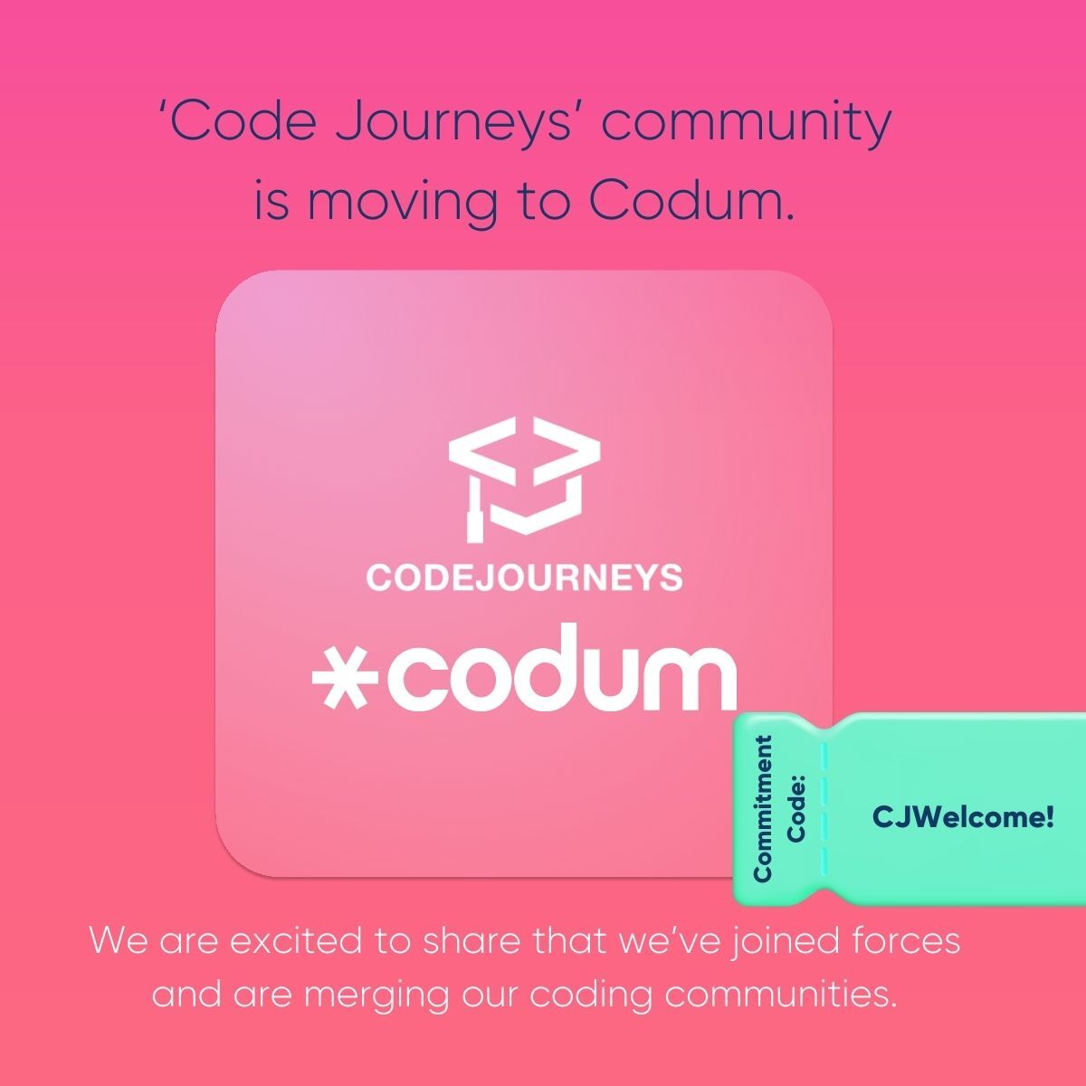 codejourneys's tweet image. 👉 CodeJourneys community is moving to Codum! 👈

linkedin.com/feed/update/ur…