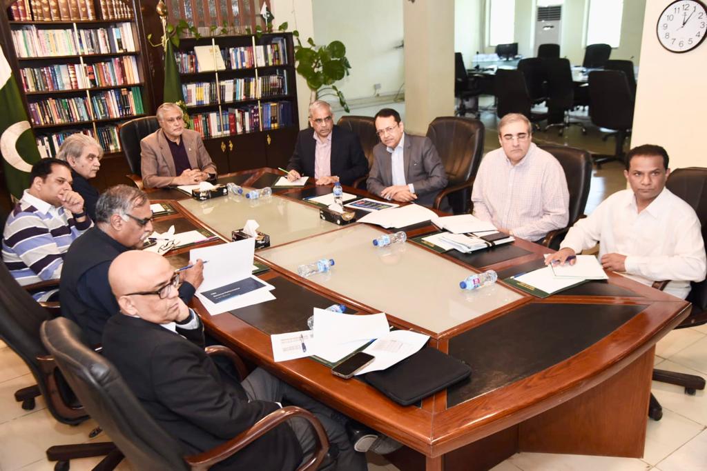 Finance Minister Senator Mohammad Ishaq Dar chaired a meeting on revenue performance of FBR,today. FM expressed satisfaction and emphasized the FBR team to enhance their efforts to achieve the true tax potential in the country.