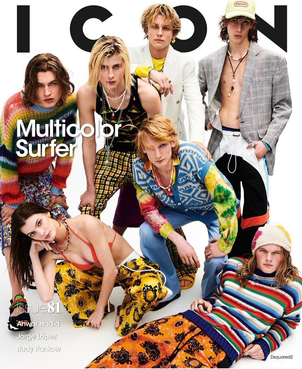 Dsquared2's tweet photo. All D2 everywhere 🔥

Thanks to @iconmagazine 
Shot by @giampaolosgura 
Styling by @edoardocaniglia 
Models @kitjones173, @dw_aight, @duse_edoardo, @jethro_biernacki, @greg_mihai, @oliver_osllvn, @panna.pasztor

#DSQUARED2
#D2SS23 https://t.co/IGLI9qsmUu