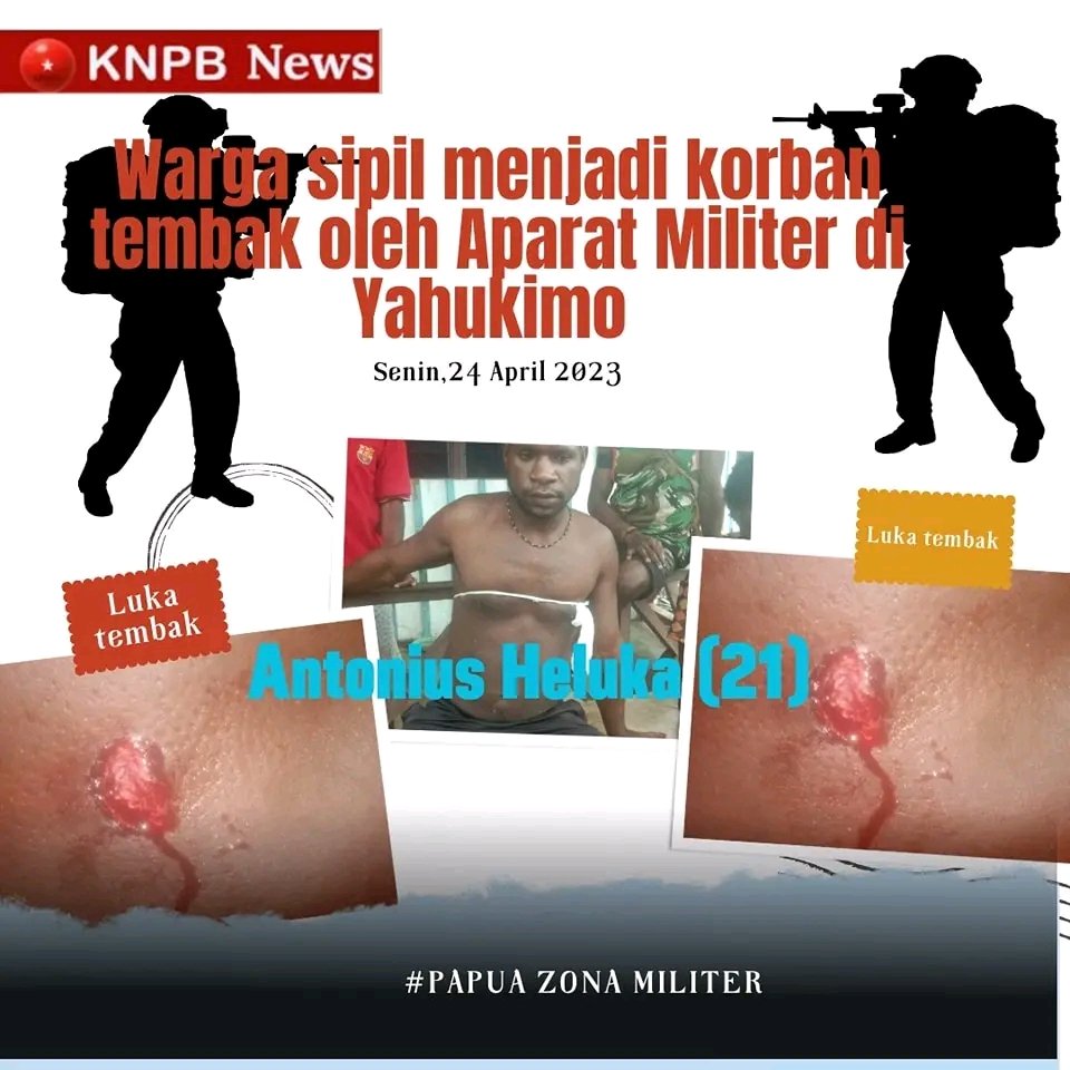 GemparPapua's tweet photo. PENEMBAKAN 8 PENANGKAPAN LIAR TERHADAP WARGA SIPIL DI KABUPATEN YAHUKIMO PAPUA.

#PAPUADARURATMILITER https://t.co/LkkZf9anrZ
